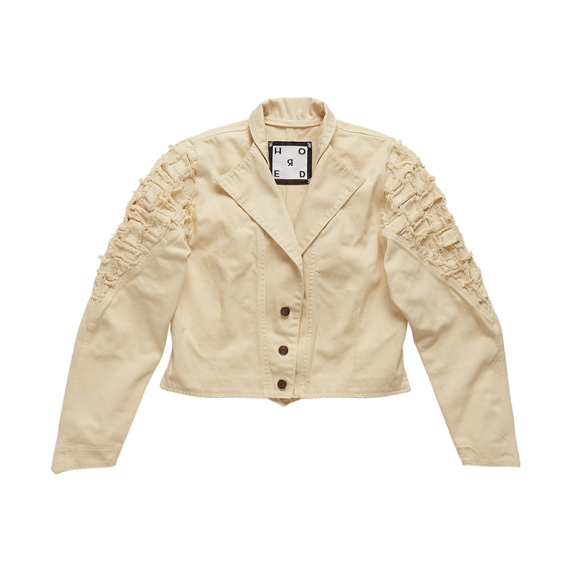 Gillian Hand-Braided Denim Jacket