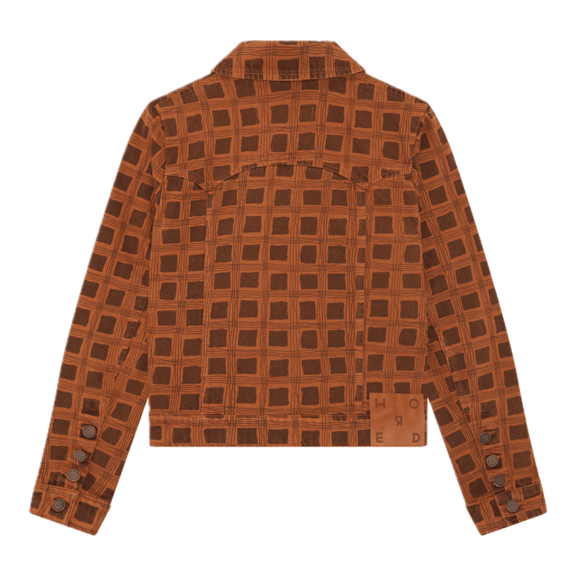 TEVAHINE printed denim jacket