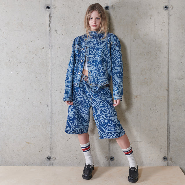 Andras W Blue Marble Jacket