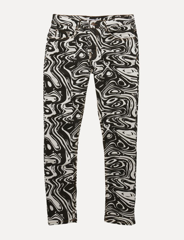 ARDEN Women's Marble Monochrome Jeans