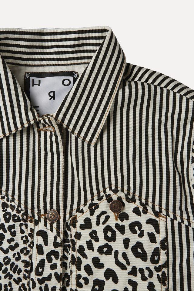 Dassin Monochrome Printed Jacket