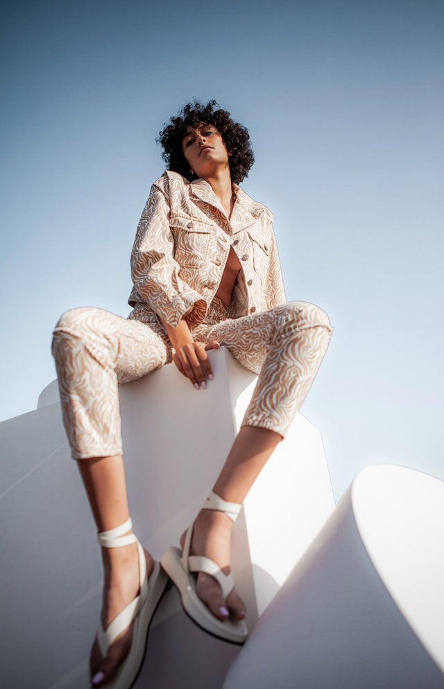 Oren W Animal Printed Jeans