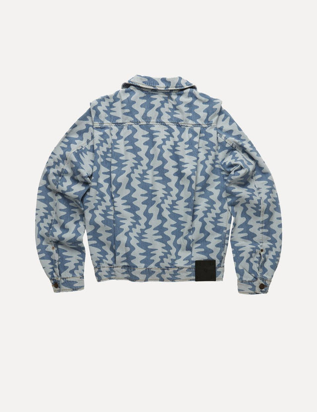 HATYA Men's Blue Waves Jacket