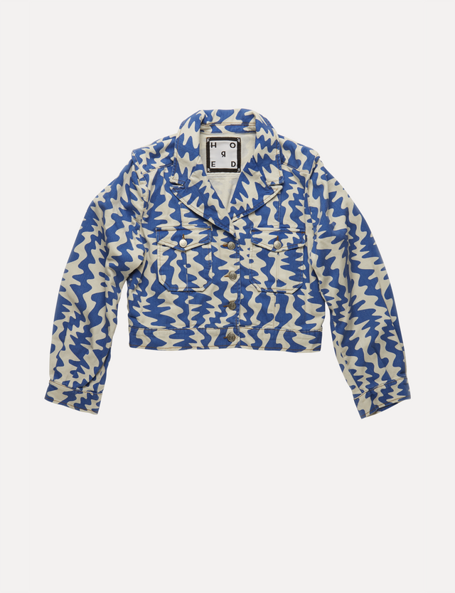 Hatya Azure Waves Denim Jacket