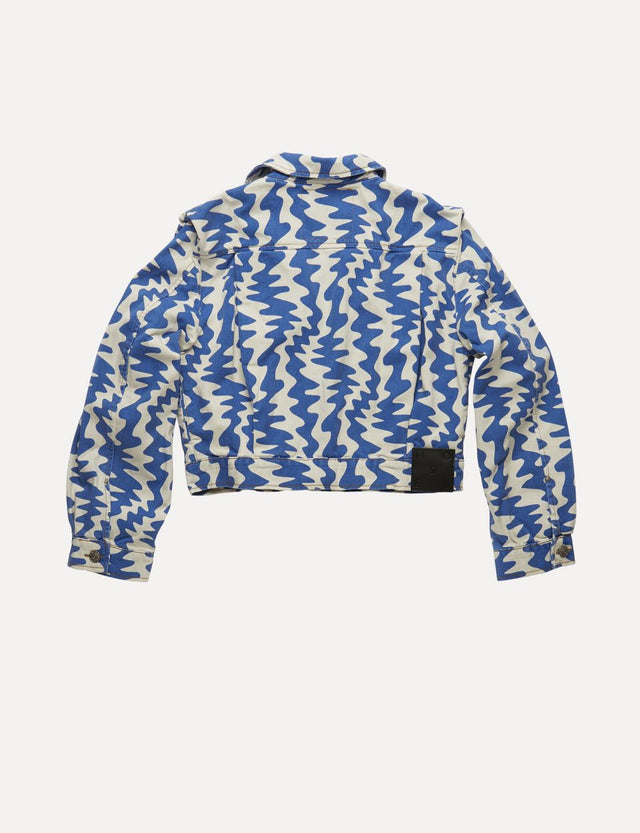Hatya Azure Waves Denim Jacket