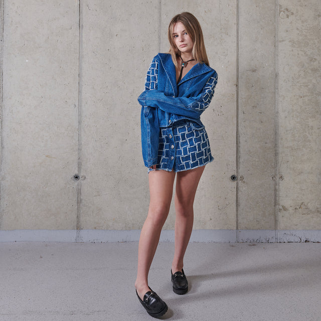 Hava Hand-Braided Mini Skirt