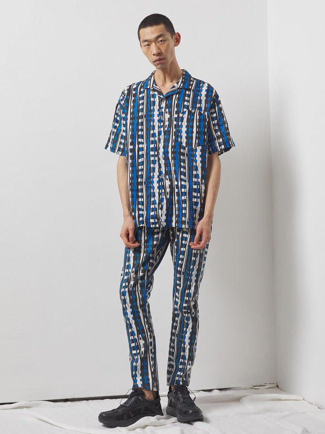 Edona Klein Blue Printed Shirt