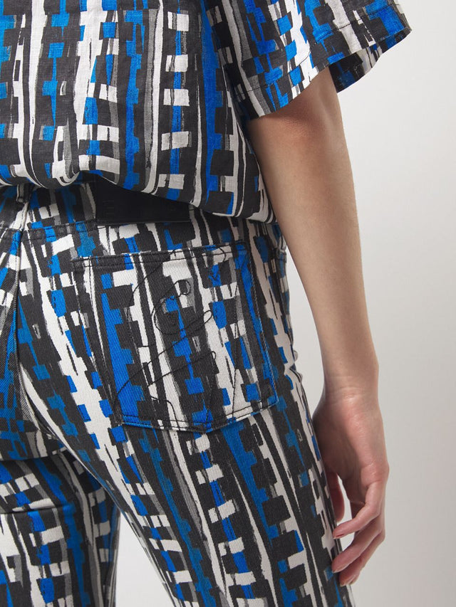 Kilan Straight Leg Printed Jeans
