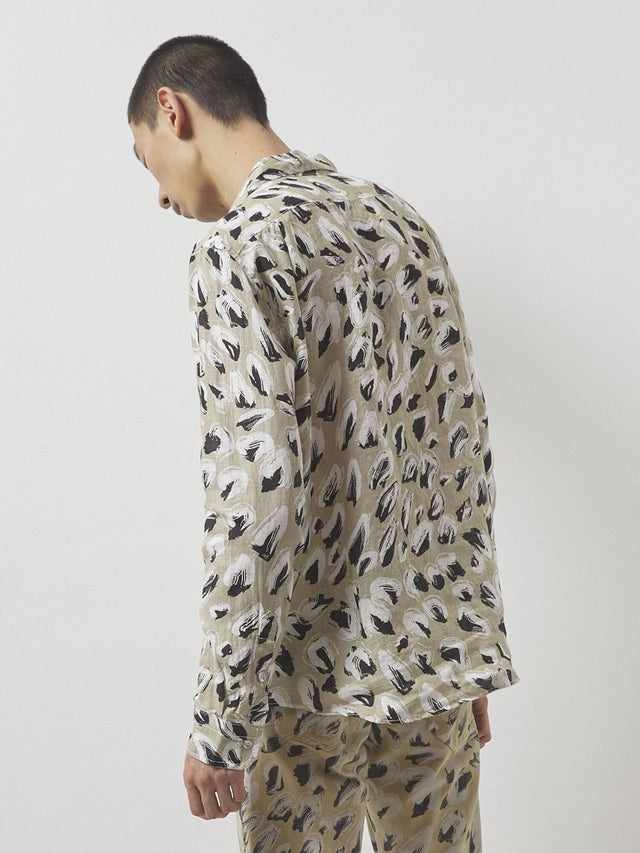 EPSOM Unisex printed linen shirt