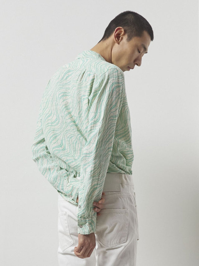 EPSOM Unisex printed linen shirt