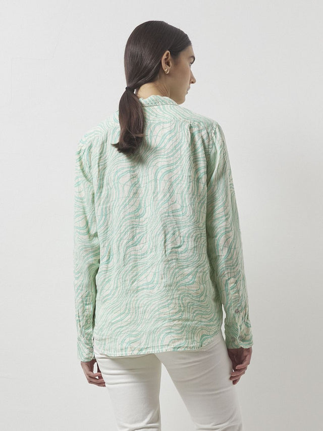 EPSOM Unisex printed linen shirt