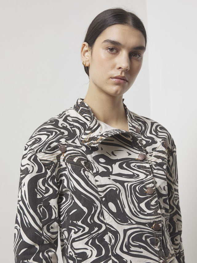Andras W Marble Monochrome Jacket