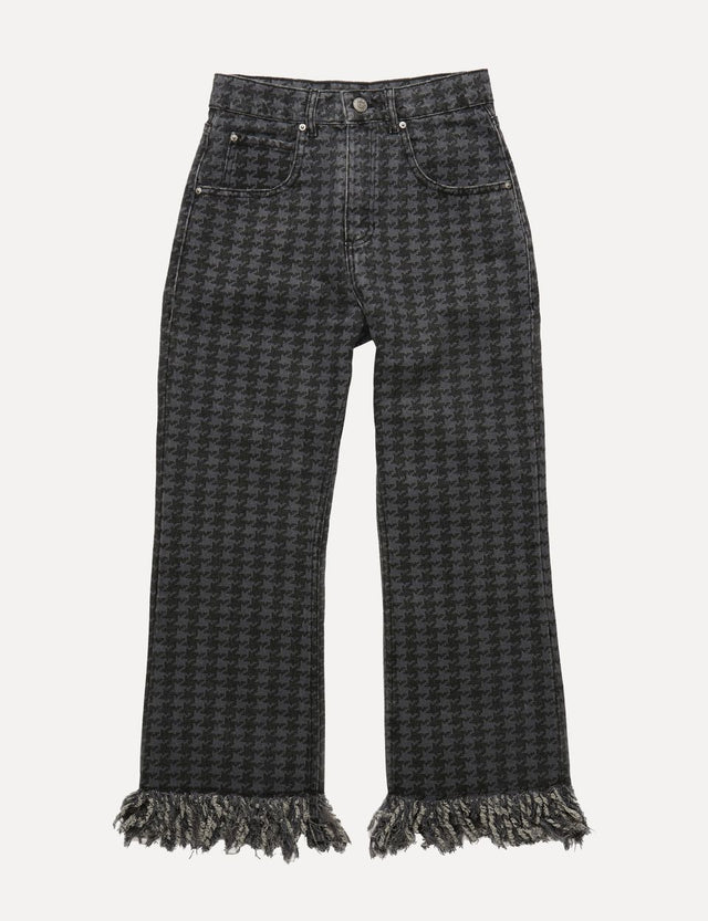 Igai Houndstooth Printed Jeans