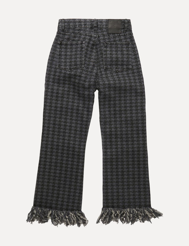 Igai Houndstooth Printed Jeans