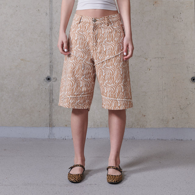 Azar Unisex Animal Printed Shorts