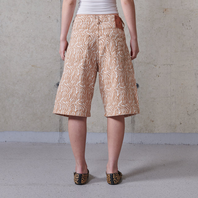 Azar Unisex Animal Printed Shorts