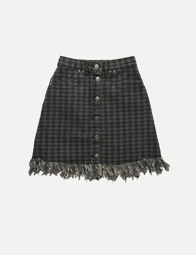 Nya Houndstooth Printed Skirt