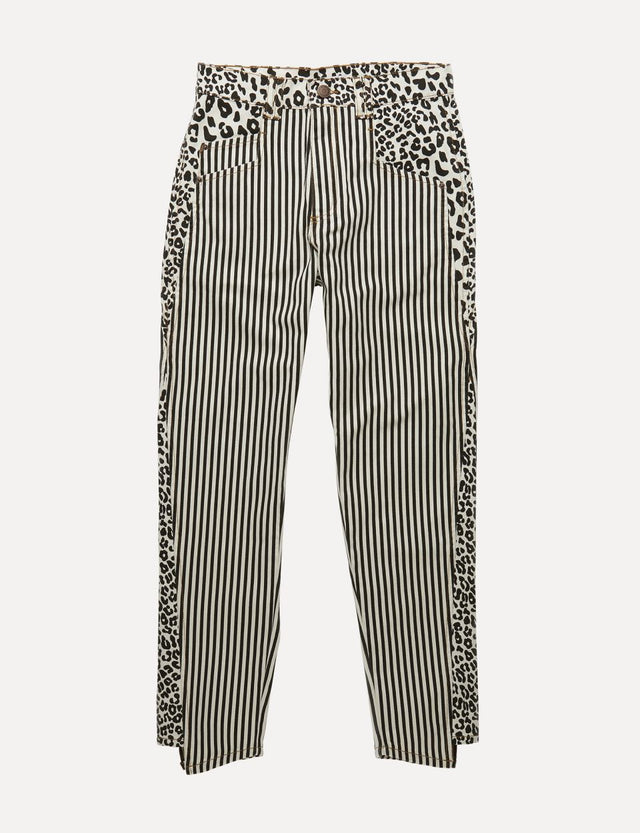 ROMON Women's Monochrome Patchwork Jeans