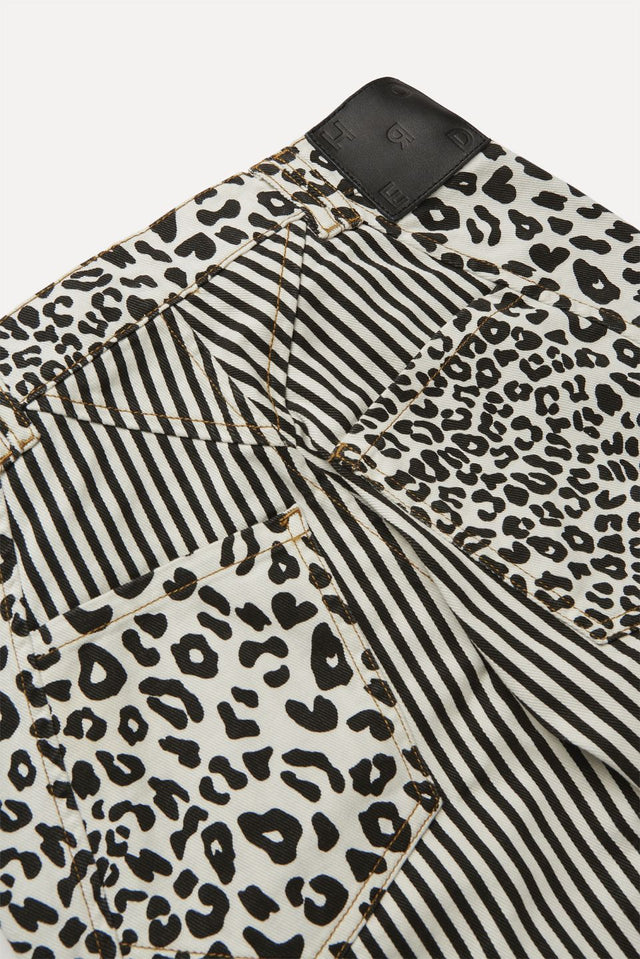 Romon Printed Straight-Leg Jeans