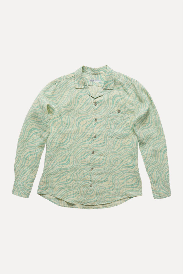 EPSOM Unisex printed linen shirt