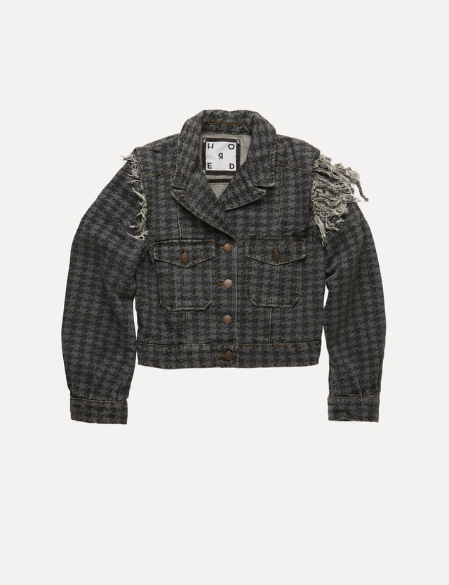 Udad Houndstooth Printed Jacket