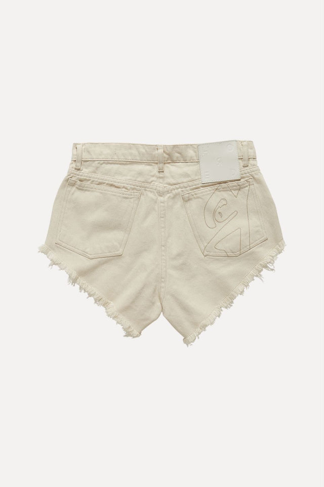Zayin Cut-Out Denim Shorts