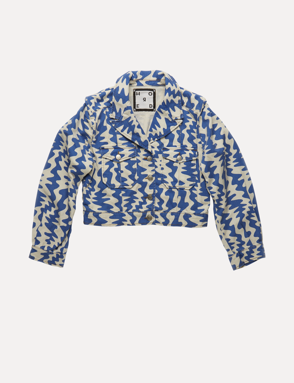 Hatya Azure Waves Denim Jacket