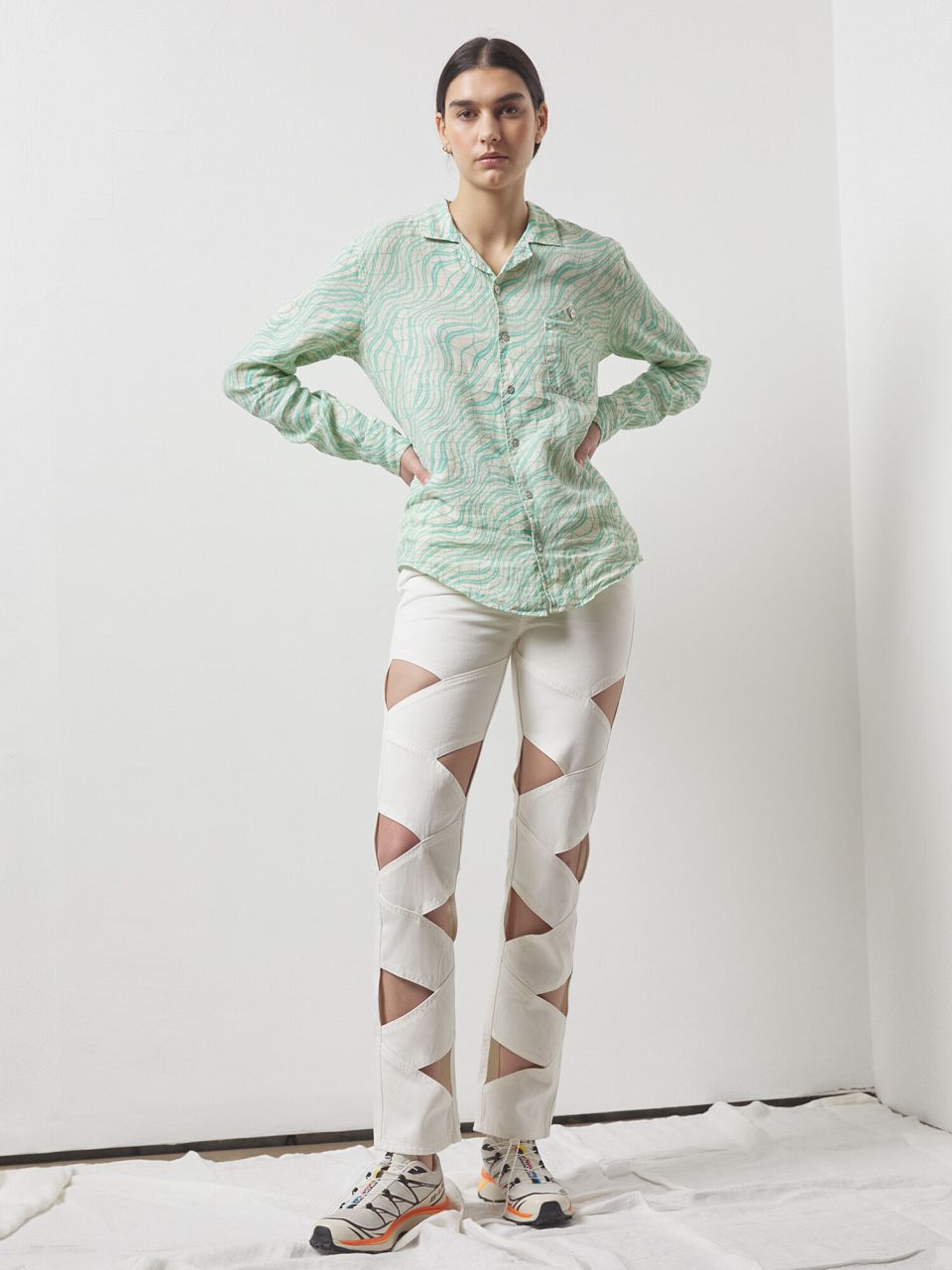 Sagaï Cut Out Jeans