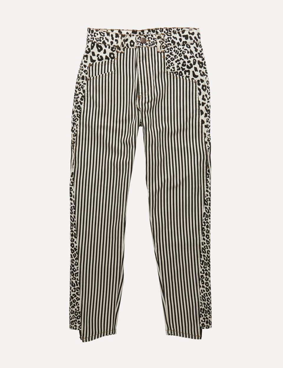 Romon Printed Straight Leg Jeans