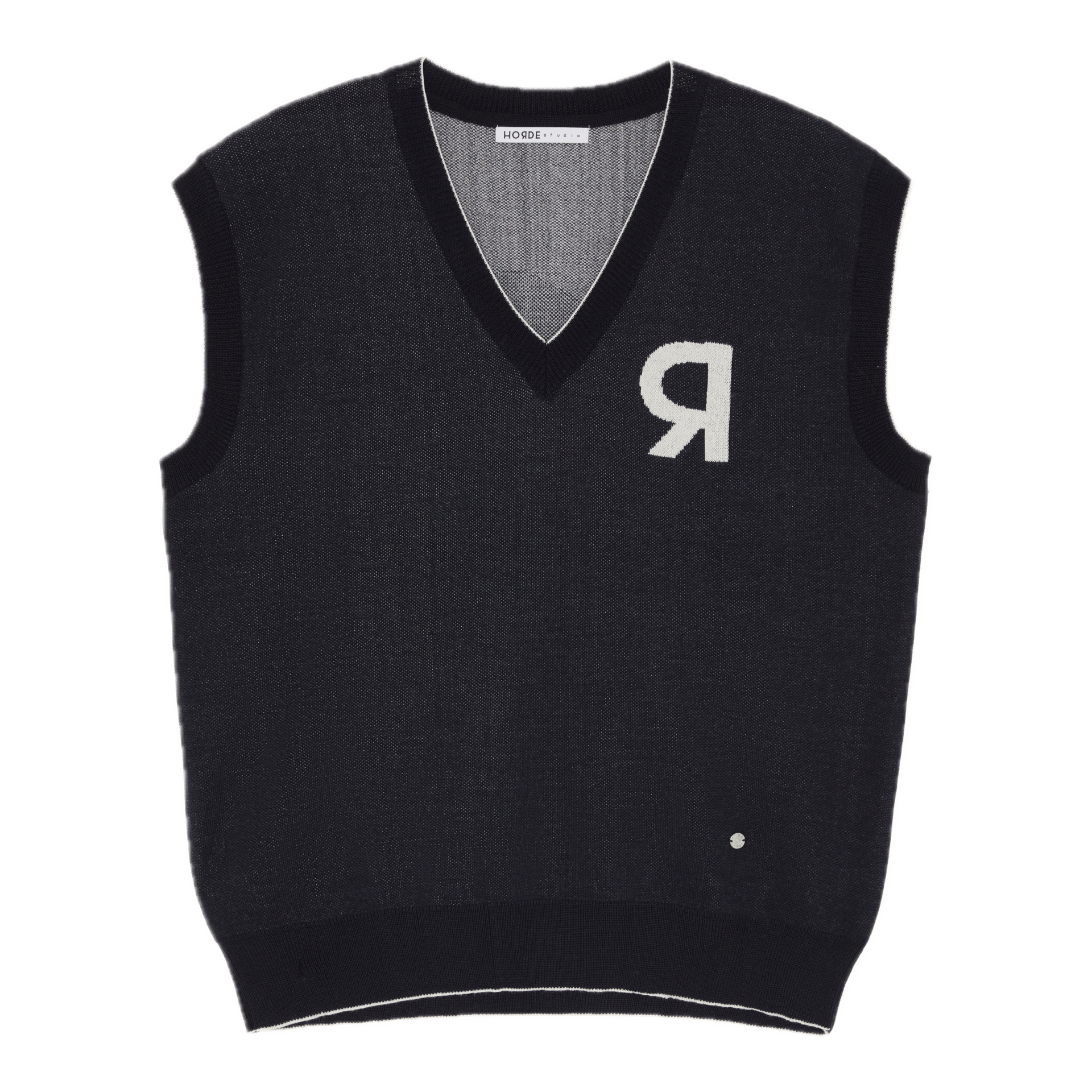 KAI LOGO JACQUARD MERINO WOOL VEST​