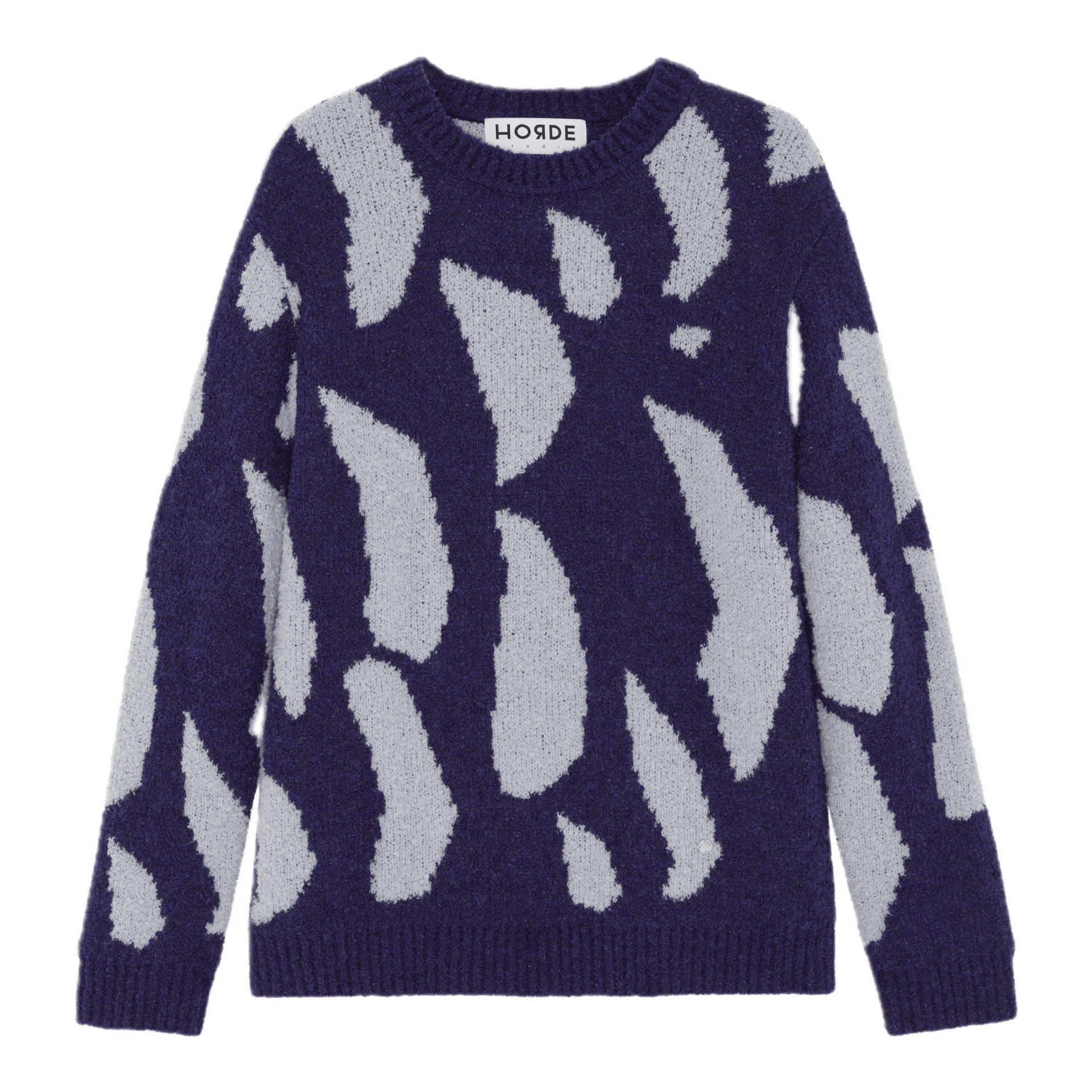 ORAMA LAVENDER GRAPHIC OVERSIZED ALPACA MIX SWEATER